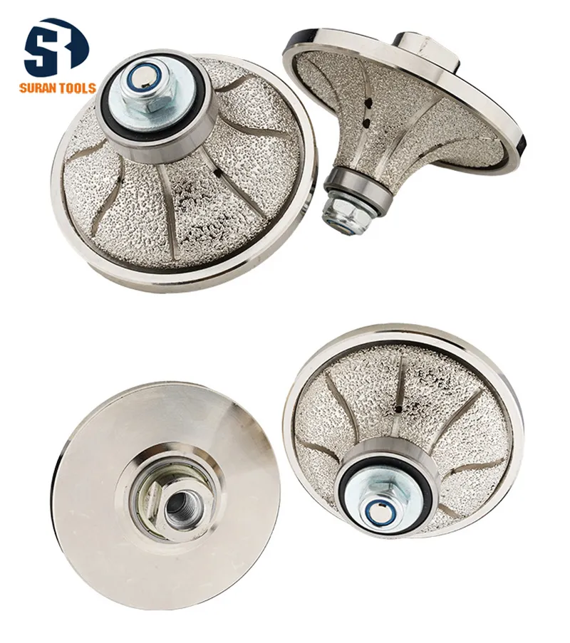 Roue de profilage de diamant de carreaux de céramique en forme de V Bullnose pour le marbre